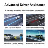 AI Dual Dash Cam Front 1080P Rear 720P With ADAS & DMS Driver Fatigue Warning, GPS+WiFi Version, GPS+4G Version, GPS+4G+WiFi Version