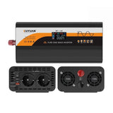 XUYUAN Pure Sine Wave Inverter with Color LCD Screen, EU Plug, 3600W 12V/24V-220V, 4000W 12V-220V, 4000W 24V-220V, 5000W 24V-220V