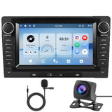 9-Inch CarPlay Compatible In-Car Center Console With 7-Inch Screen Bluetooth Navigation Rearview Camera Player, Standard+AHD Camera+Mic