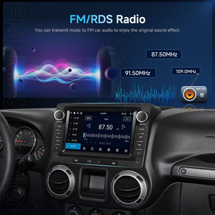 9-Inch CarPlay Compatible In-Car Center Console With 7-Inch Screen Bluetooth Navigation Rearview Camera Player, Standard+AHD Camera+Mic