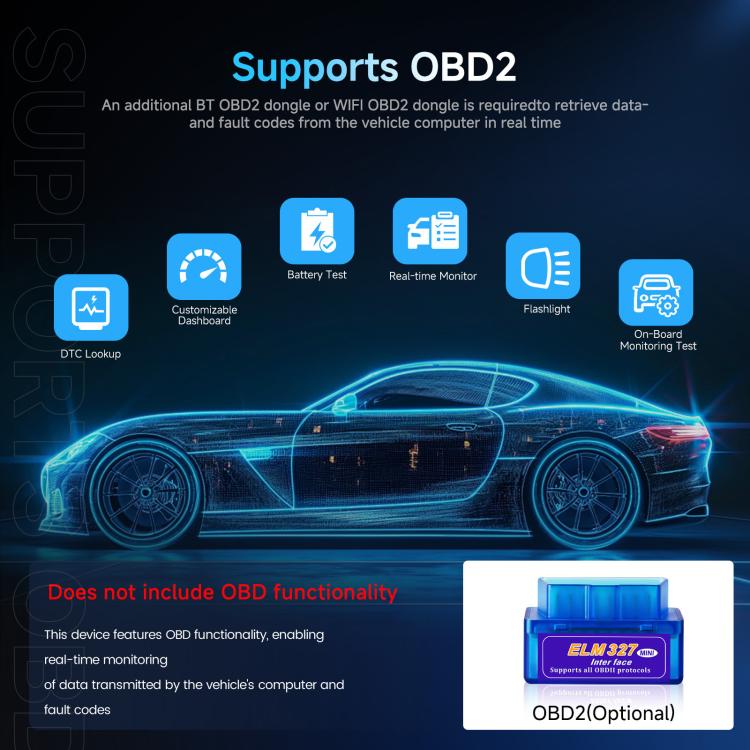 9-Inch CarPlay Compatible In-Car Center Console With 7-Inch Screen Bluetooth Navigation Rearview Camera Player, Standard+AHD Camera+Mic