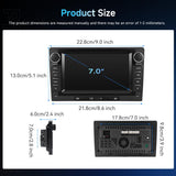 9-Inch CarPlay Compatible In-Car Center Console With 7-Inch Screen Bluetooth Navigation Rearview Camera Player, Standard+AHD Camera+Mic