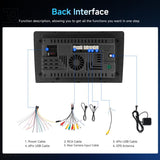 9-Inch CarPlay Compatible In-Car Center Console With 7-Inch Screen Bluetooth Navigation Rearview Camera Player, Standard+AHD Camera+Mic