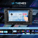 9-Inch CarPlay Compatible In-Car Center Console With 7-Inch Screen Bluetooth Navigation Rearview Camera Player, Standard+AHD Camera+Mic