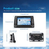 For FIAT Panda In-Car Center Display CarPlay Bluetooth Player Navigation, Standard, Standard+AHD Camera+Mic