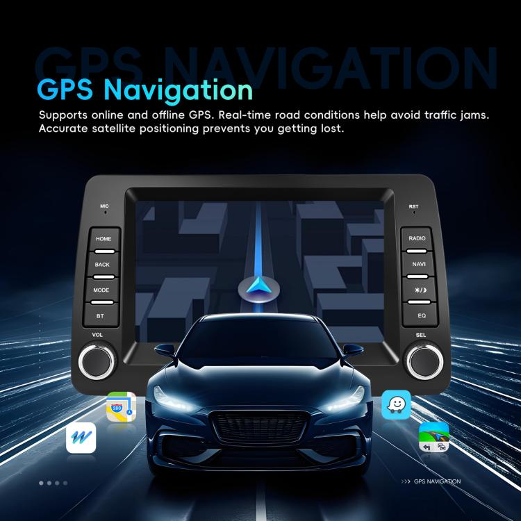 For FIAT Panda In-Car Center Display CarPlay Bluetooth Player Navigation, Standard, Standard+AHD Camera+Mic