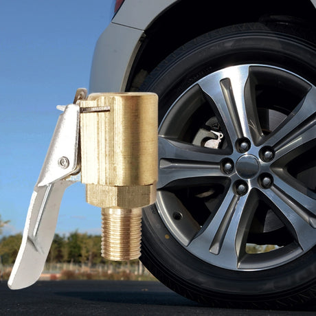 Car Tyre Wheel Tire Air Chuck Inflator Pump Valve Clip Clamp Connector, Inflator Pump Connector - LYDARZ