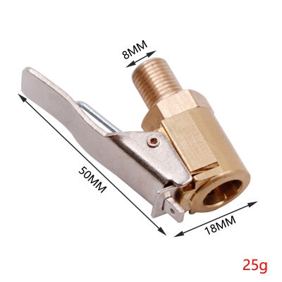 Car Tyre Wheel Tire Air Chuck Inflator Pump Valve Clip Clamp Connector, Inflator Pump Connector - LYDARZ