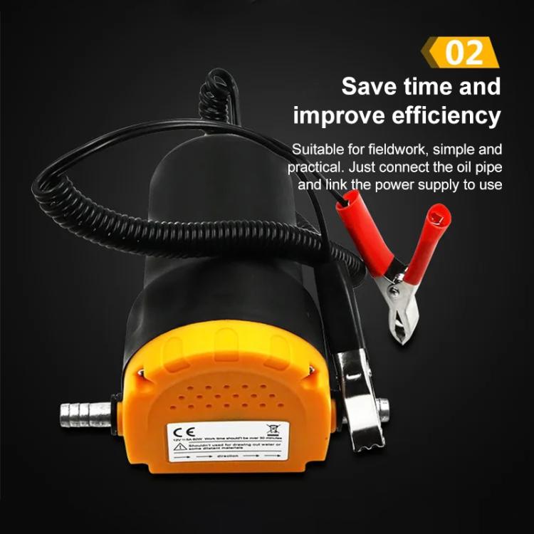 Bomba de transferencia de aceite de 24 V - Extractor de cárter de 60 W para la extracción y transferencia de fluidos de petróleo crudo