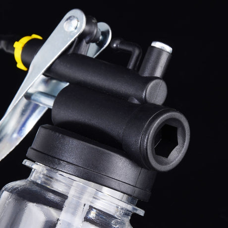 250cc Transparent High Pressure Pump Oiler Lubrication Oil Can Plastic Machine Oiler Grease 245mm Length flex Gun - LYDARZ