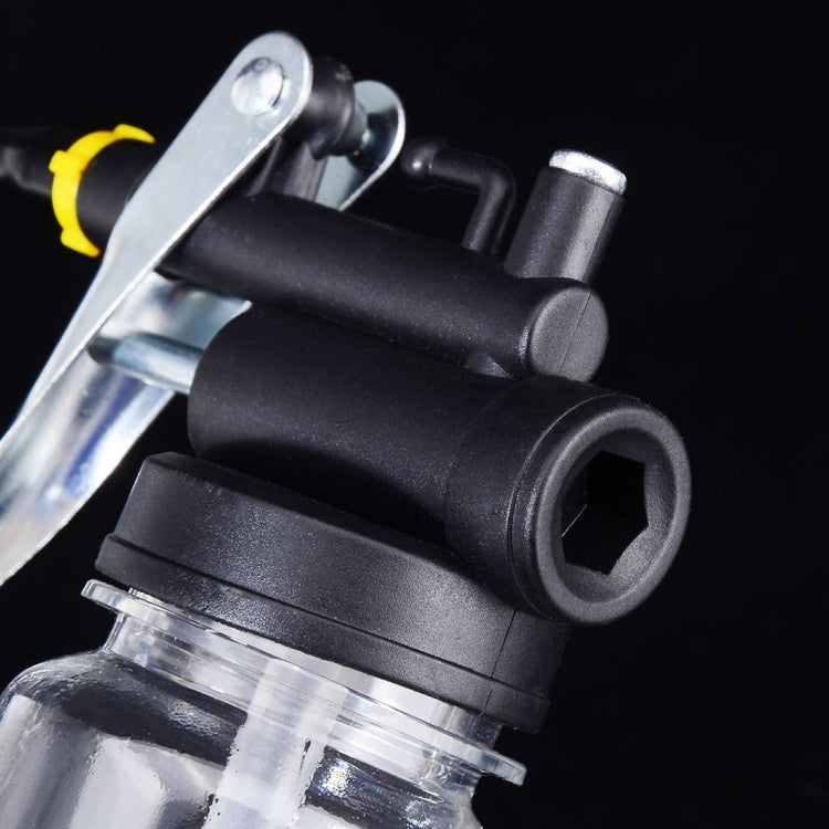 Bidón de aceite de alta presión de 250 cc - Bomba de lubricación transparente con pistola flexible, longitud de 245 mm