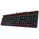 Rapoo V500 PRO Mixed Light 104 Keys Game Esports Typing Wired Mechanical Keyboard