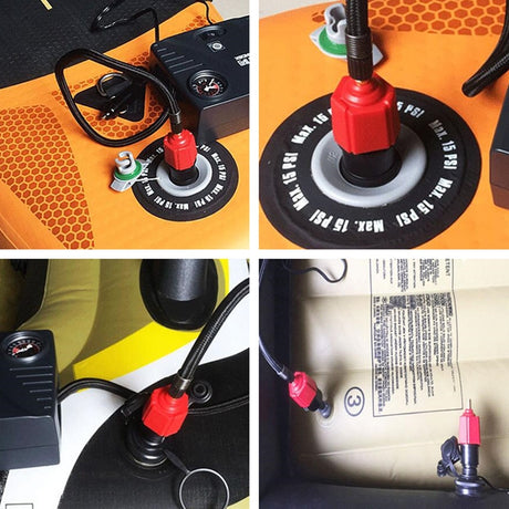 Surfing Paddle Board Rubber Boat Inflatable Bed Air Valve Adapter Car Air Pump Adapter - LYDARZ