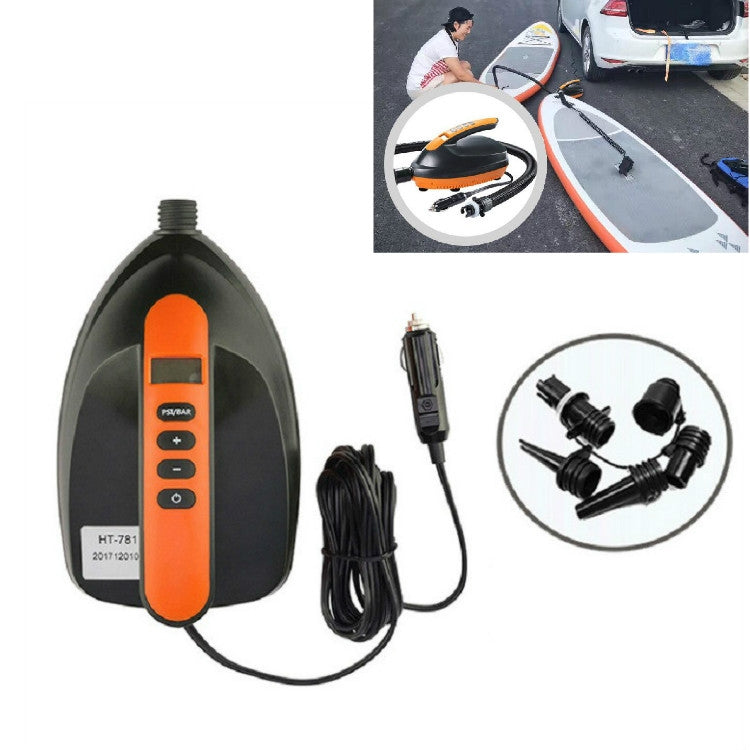 Bomba de aire eléctrica de alta presión para tablas de paddle surf, kayaks, botes de goma y vehículos.