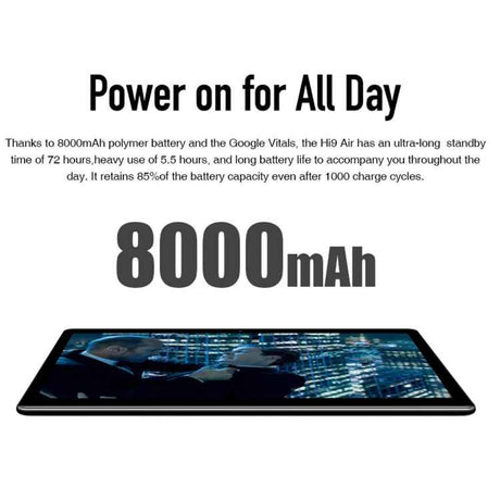 CHUWI Hi9 Air Android 8.0, MTK Deca Core up to 2.1GHz, Support OTG, FM, Bluetooth, Dual Band WiFi, Network: 4G