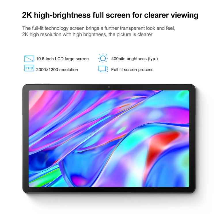 Lenovo Pad 10.6 2022 Face Identification, Android 12, Qualcomm Snapdragon 680 Octa Core, Support Dual Band WiFi & Bluetooth