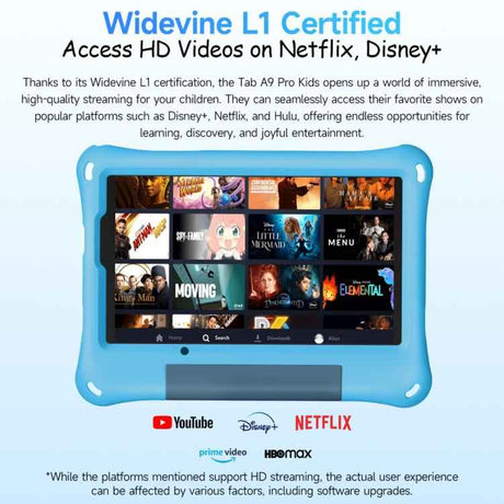 Ulefone Tab A10 Pro Kids Tablet PC, 6GB+128GB, 8.68 inch Android 15 MediaTek Helio G91 Octa Core 4G Network, EU Plug