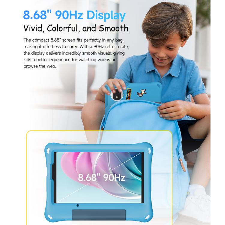 Tableta infantil Ulefone Tab A10 Pro, 6 GB + 128 GB, 8,68 pulgadas, Android 15, MediaTek Helio G91, ocho núcleos, red 4G, enchufe de la UE