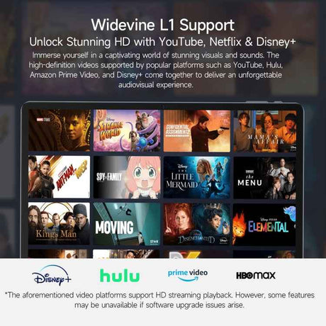 Ulefone Tab A11 Tablet PC, 6GB+256GB, 11 inch Android 14 Unisoc T620 Octa Core 4G Network, EU Plug