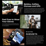 HOTWAV Tab R9 Pro IP68/IP69K Rugged Tablet, 6GB+256GB, 11 inch Android 14 Unisoc T606 Octa Core 4G Network, Global Version with Google Play, EU Plug