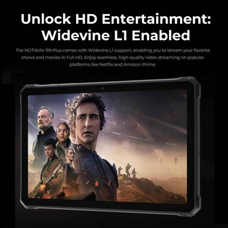 HOTWAV Tab R9 Plus IP68/IP69K Rugged Tablet, 8GB+512GB, 11 inch Android 14 Unisoc T7280 Octa Core, Global Version with Google Play, EU Plug