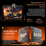 Tableta robusta Blackview Active 10 Pro 5G, 12 GB + 512 GB, 10,95 pulgadas, Android 14, Dimensity 7300, ocho núcleos, versión global con Google Play
