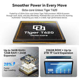 Blackview MEGA 8 Tablet PC, 12GB+256GB, 13 inch Android 15 Unisoc Tiger T620 Octa Core, Network: 4G, Global Version with Google Play