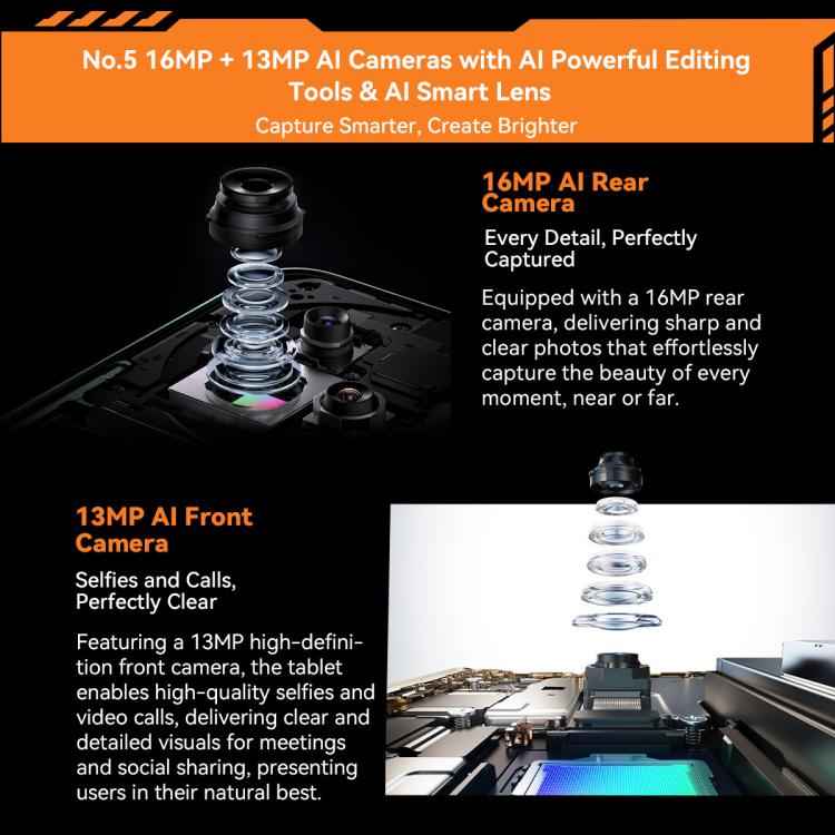 Blackview Active 5 4G Rugged Tablet, 8GB+128GB, 8.68 inch Android 14 Unisoc UMS9230E T615 Octa Core, Global Version with Google Play