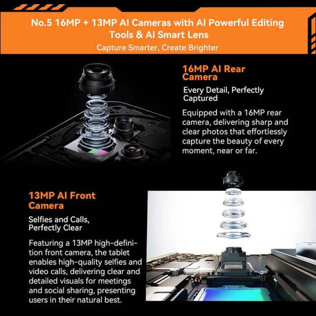 Blackview Active 5 4G Rugged Tablet, 8GB+128GB, 8.68 inch Android 14 Unisoc UMS9230E T615 Octa Core, Global Version with Google Play