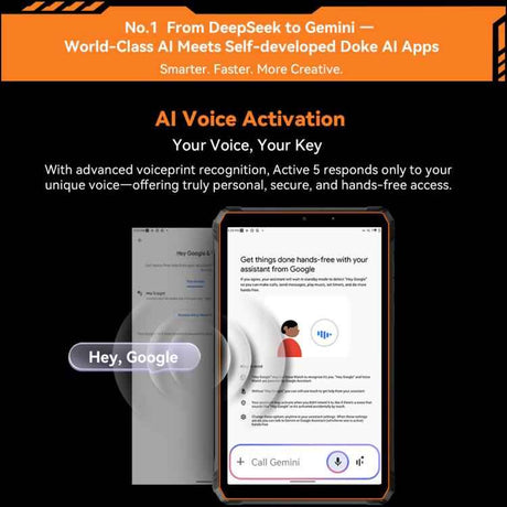 Blackview Active 5 4G Rugged Tablet, 8GB+128GB, 8.68 inch Android 14 Unisoc UMS9230E T615 Octa Core, Global Version with Google Play