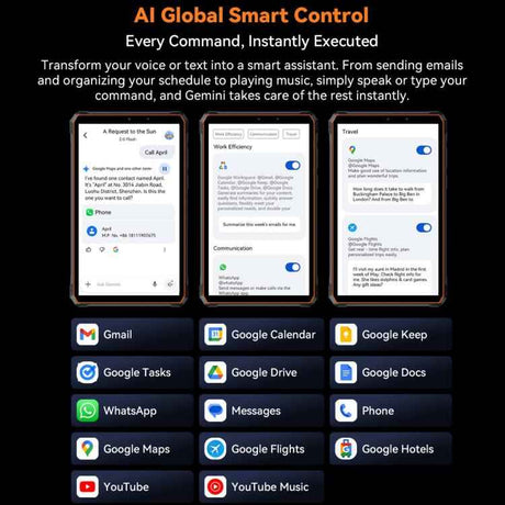 Blackview Active 5 4G Rugged Tablet, 8GB+128GB, 8.68 inch Android 14 Unisoc UMS9230E T615 Octa Core, Global Version with Google Play