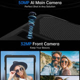 Unihertz 8849 Tank Pad E Rugged Tablet PC & Projector, 12GB+512GB, 10.95 inch Android 14 MT6789 Octa Core 4G Network, EU Plug