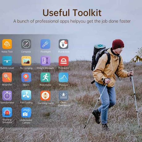 Unihertz 8849 Tank Pad E Rugged Tablet PC & Projector, 12GB+512GB, 10.95 inch Android 14 MT6789 Octa Core 4G Network, EU Plug