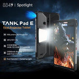Tableta robusta Unihertz 8849 Tank Pad E con proyector, 12 GB + 512 GB, 10,95 pulgadas, Android 14, MT6789, ocho núcleos, red 4G, enchufe de la UE