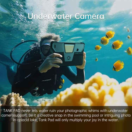 Unihertz 8849 Tank Pad Rugged Tablet PC & Projector, 16GB+512GB, 10.95 inch Android 14 Dimensity 8200 Octa Core 5G Network, EU Plug