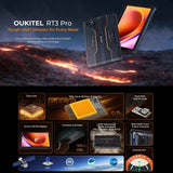 OUKITEL RT3 Pro 4G Network IP68/IP69K Rugged Tablet, 4GB+128GB, 8.0 inch Android 14 MediaTek G81 Octa-Core Support Dual SIM, EU Plug