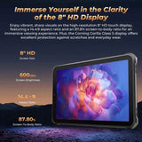 OUKITEL RT3 Pro 4G Network IP68/IP69K Rugged Tablet, 4GB+128GB, 8.0 inch Android 14 MediaTek G81 Octa-Core Support Dual SIM, EU Plug