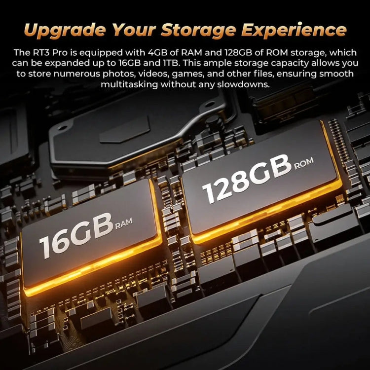 OUKITEL RT3 Pro 4G Network IP68/IP69K Rugged Tablet, 4GB+128GB, 8.0 inch Android 14 MediaTek G81 Octa-Core Support Dual SIM, EU Plug