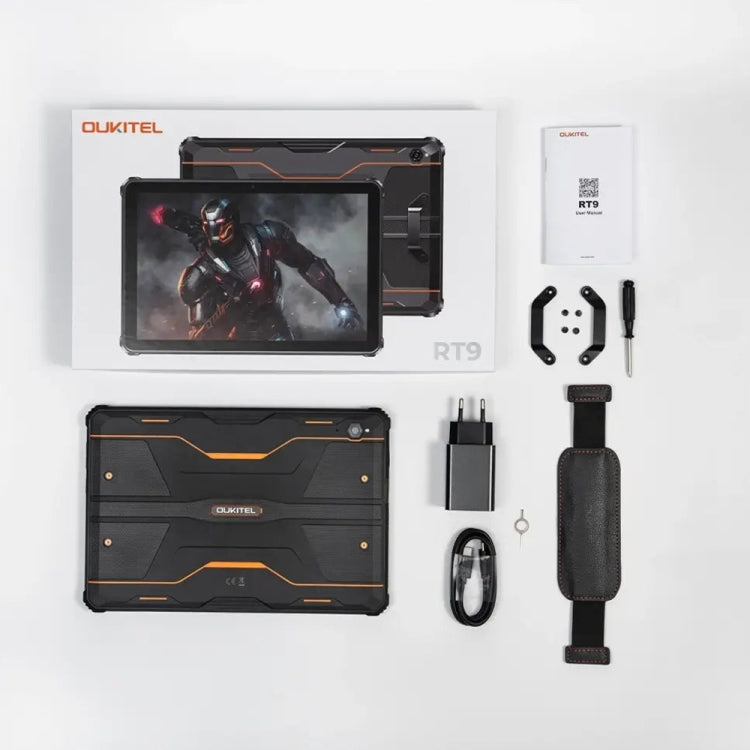 OUKITEL RT9 4G Network IP68/IP69K Rugged Tablet, 6GB+256GB, 11 inch Android 14 Unisoc T606 Octa-Core Support Dual SIM, EU Plug