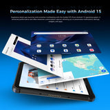 OUKITEL RT3 Plus 4G Network IP68/IP69K Rugged Tablet, 4GB+128GB, 8.0 inch Android 15 MediaTek G81 Octa-Core Support Dual SIM, EU Plug