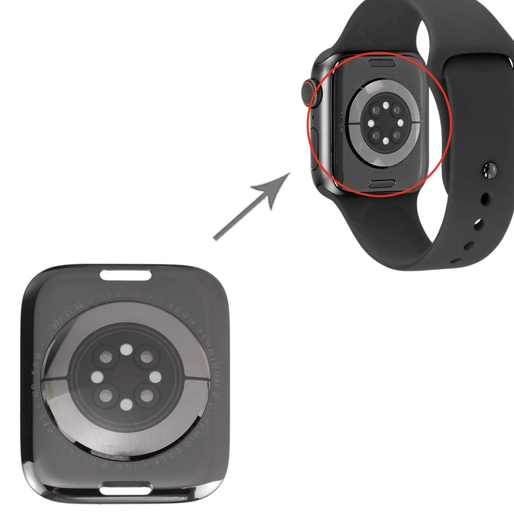 Carcasa trasera de cristal para Apple Watch Series 7 de 45 mm con GPS y bobina de carga inalámbrica