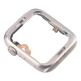 Reemplazo de bisel para Apple Watch Series 5 (40 mm, LTE), marco central de acero inoxidable con cable flexible para corona