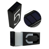 0.36W Solar Powered Wall Mount Lights with Solar Panel for House Number and Porch