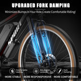 ASKGO 500W Electric Bike for Adults, 22mph Speed, 45-Mile Range, 7-Speed Mountain E-Bike