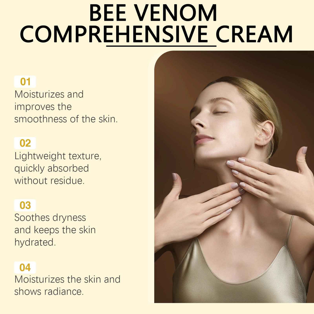 South Moon Bee Venom Skin Moisturizer Gentle hydrating smooth delicate moisturizing skin care cream for daily use