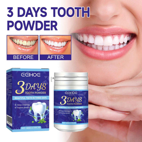 EELHOE Tooth cleaning powder Removes tartar, whitens teeth, cleans and removes bad breath, freshens breath