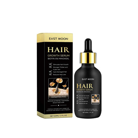 East Moon Beard Growth Serum for Men Natural Nourishing & Strengthening Facial Hair Care Liquid Beard Thickening Treatment