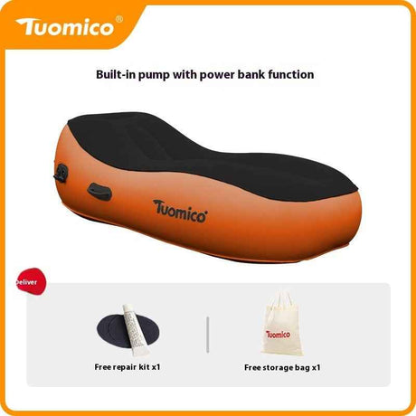Portable Automatic Inflatable Sofa Bed for Outdoor Camping & Home – Lazy Lounge Airbed for Lunch Break & Floor Use