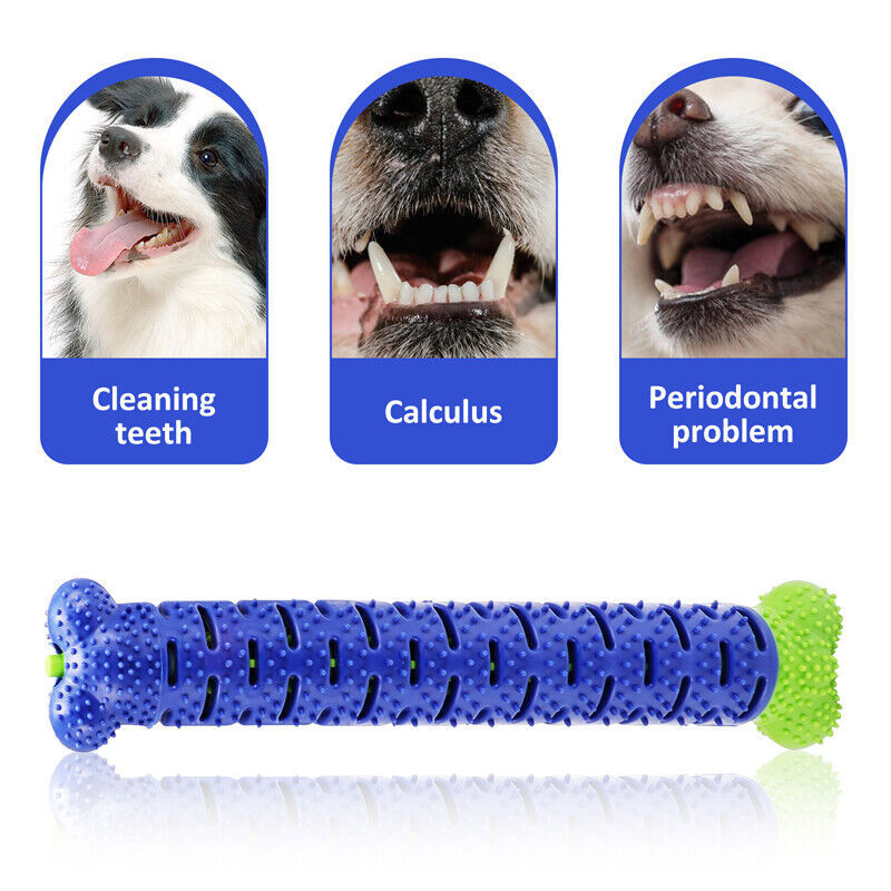 Dog Toys Toothbrush TPR Chew Bite Teeth Cleaning