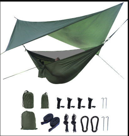 Portable Camping Hammock With Mosquito Net And Awning